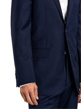 Regular fit 4 seasons plain wool suit